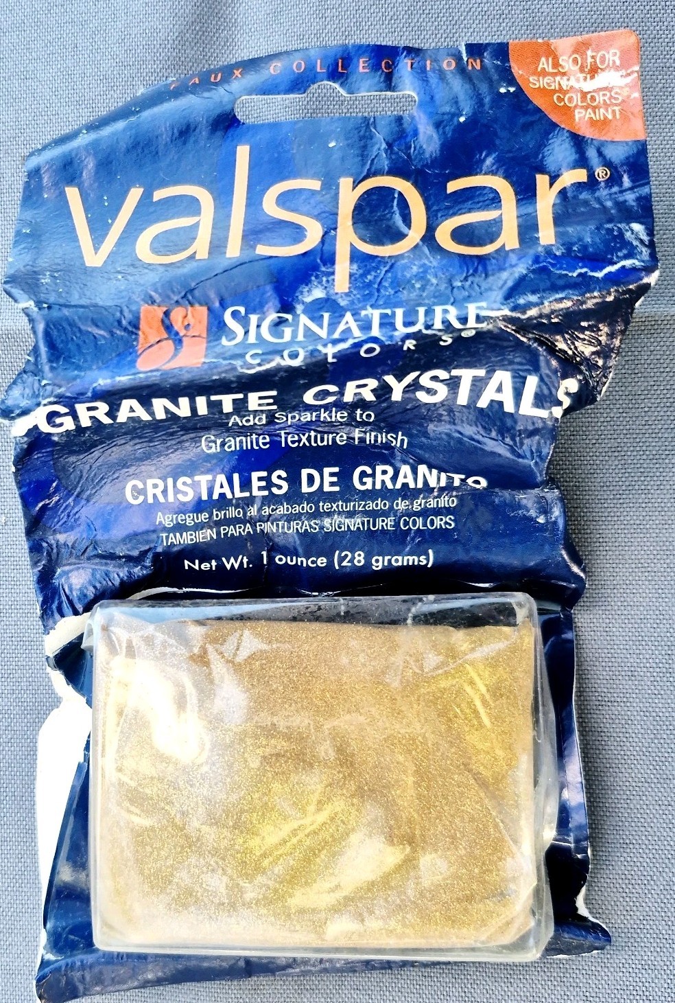 Valspar Signature Colors Gold Granite Crystals 1 Ounce Package