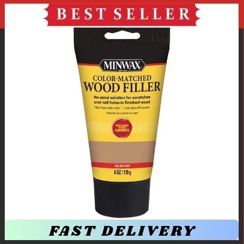 Color Matched Wood Filler Golden Oak 6oz Interior Exterior Repair Stainable