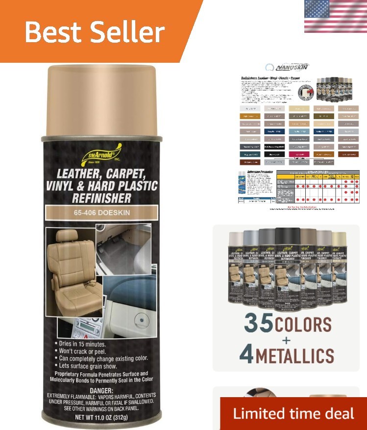 S.M. Arnold Refinishing Spray Paint – DOESKIN 11 Oz. – For Leather, Carpet, V…