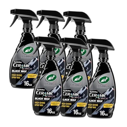 Hybrid Solutions Ceramic Acrylic Black Car Wax Spray, Restores Apperance of