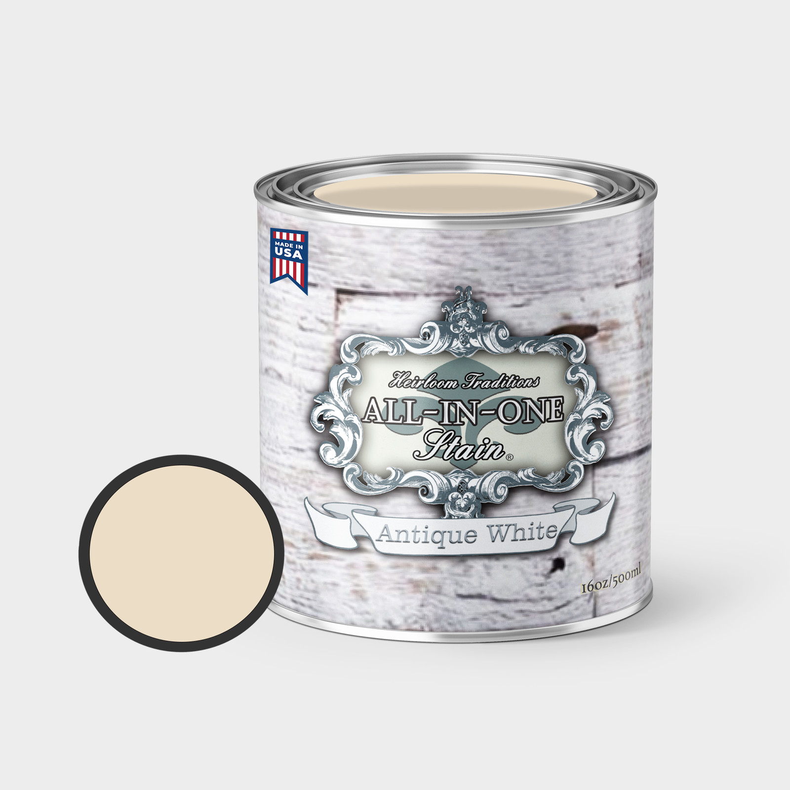ALL-IN-ONE Gel Stain by Heirloom Traditions – Antique White – 16oz