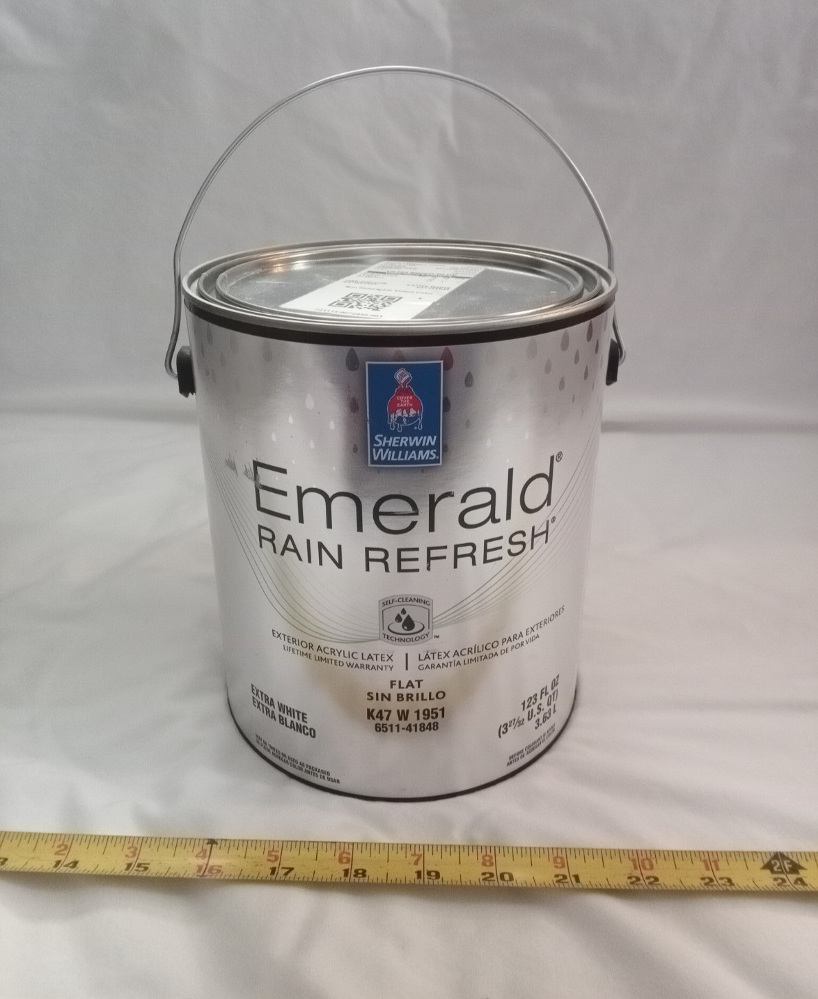 Sherwin Williams Emerald rain refresh exterior acrylic Paint TINTED BLUE, gallon