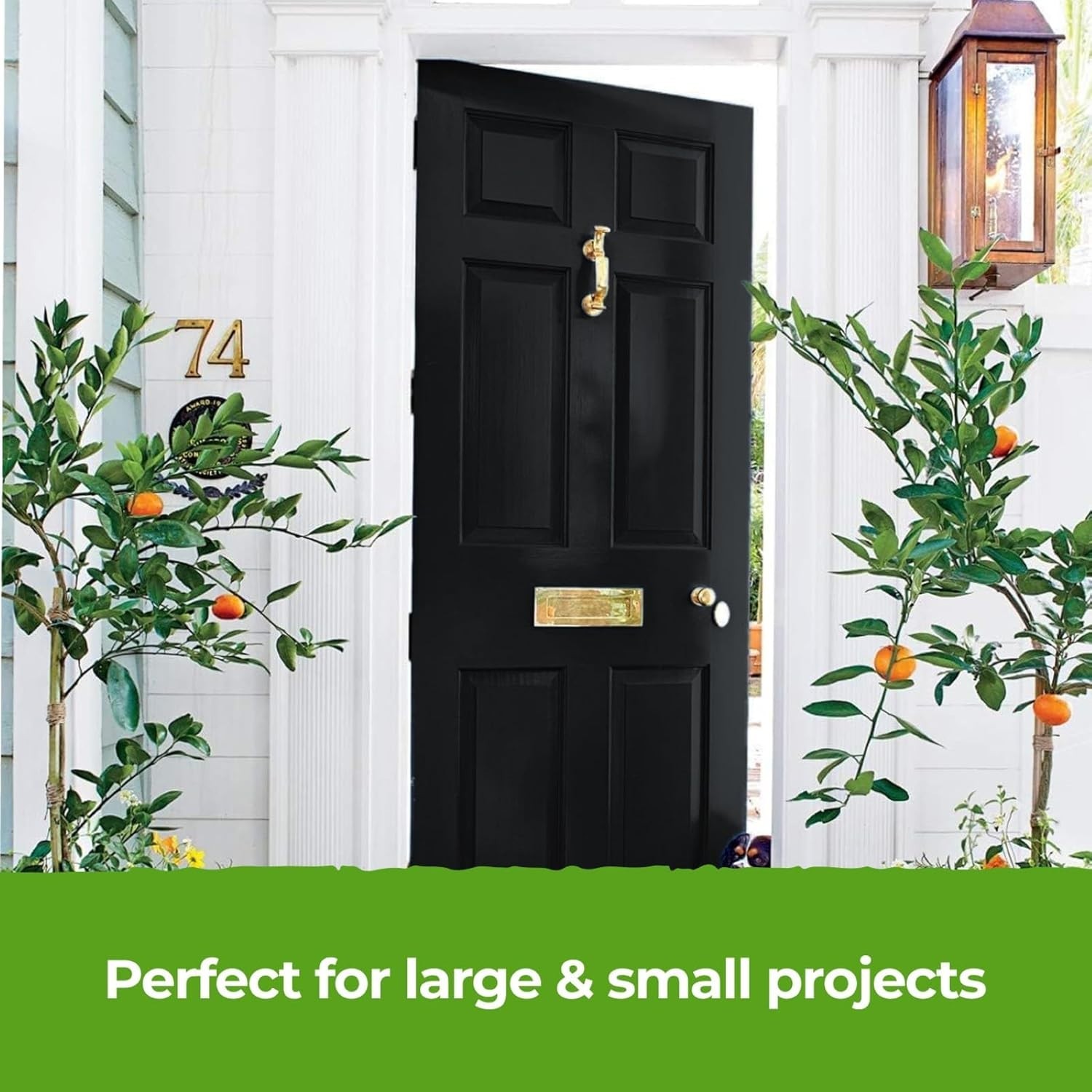 Eco-Friendly Black Gloss Paint & Primer – 8.5 Fl Oz | One Coat, Easy Application