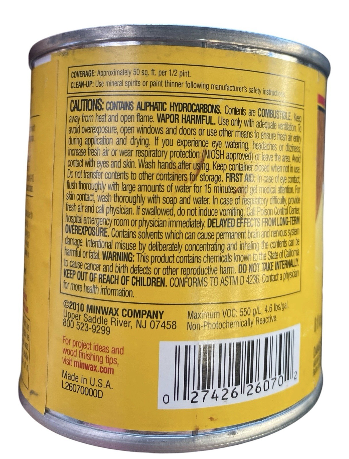 Minwax Gel Stain Cherrywood 8 fl oz 1/2 Pint Pt Interior Discontinued Weathered