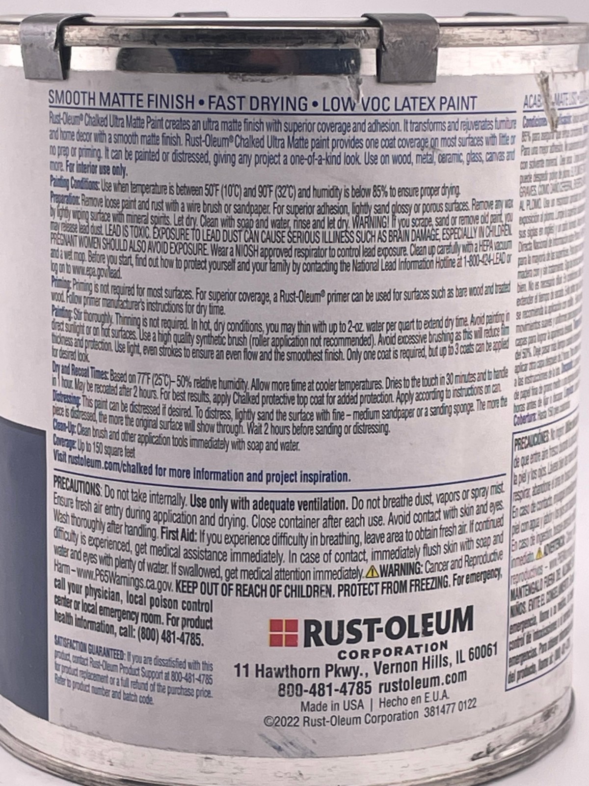 Rust-Oleum Chalked Ultra Matte Paint, Coastal Blue, 30-oz.