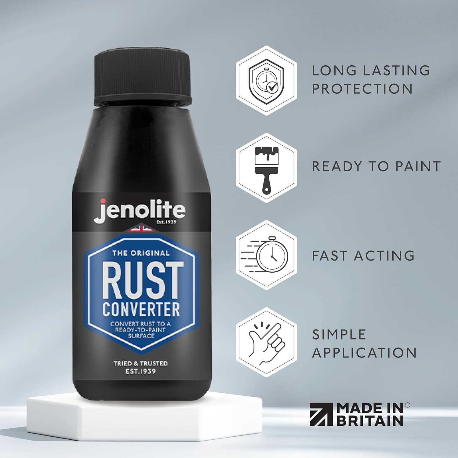 Rust Neutralizer & Converter for Metal – 150ml Waterproof Finish, Easy to Apply