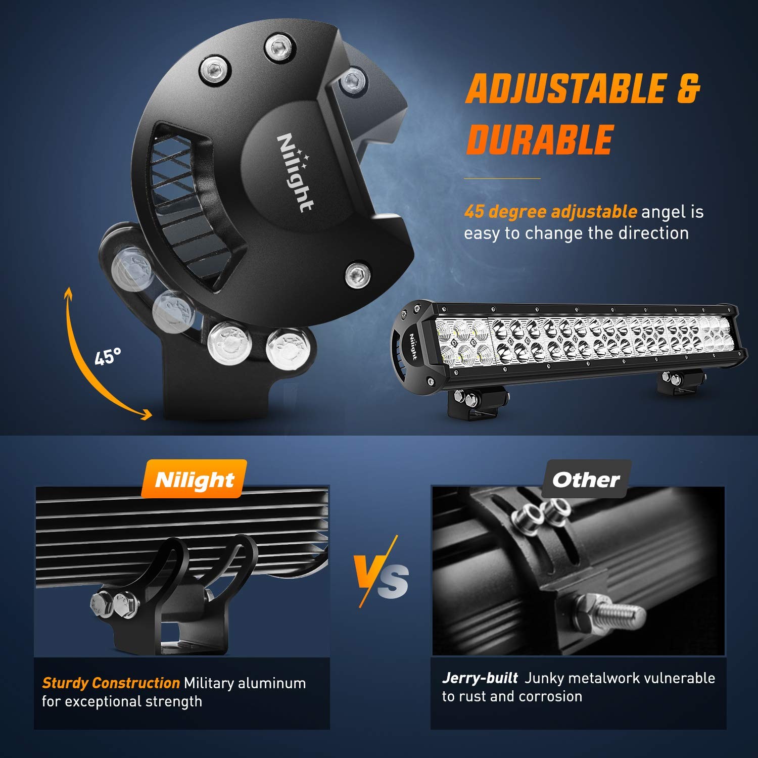 – 60005C-a Barra De Luces Led Combinadas De Inundacion Puntual De 20 Pulgada…