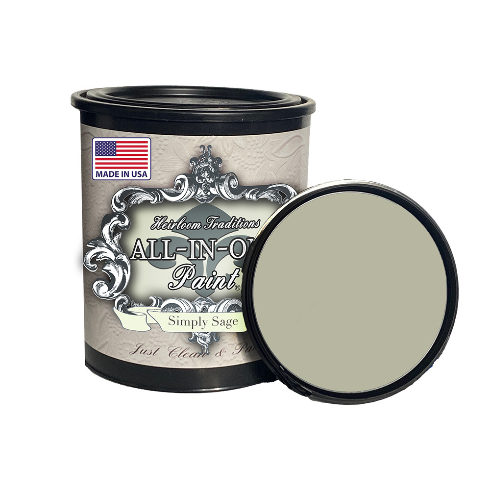 ALL-IN-ONE Paint by Heirloom Traditions – Simply Sage (gray green) – 32 Fl Oz