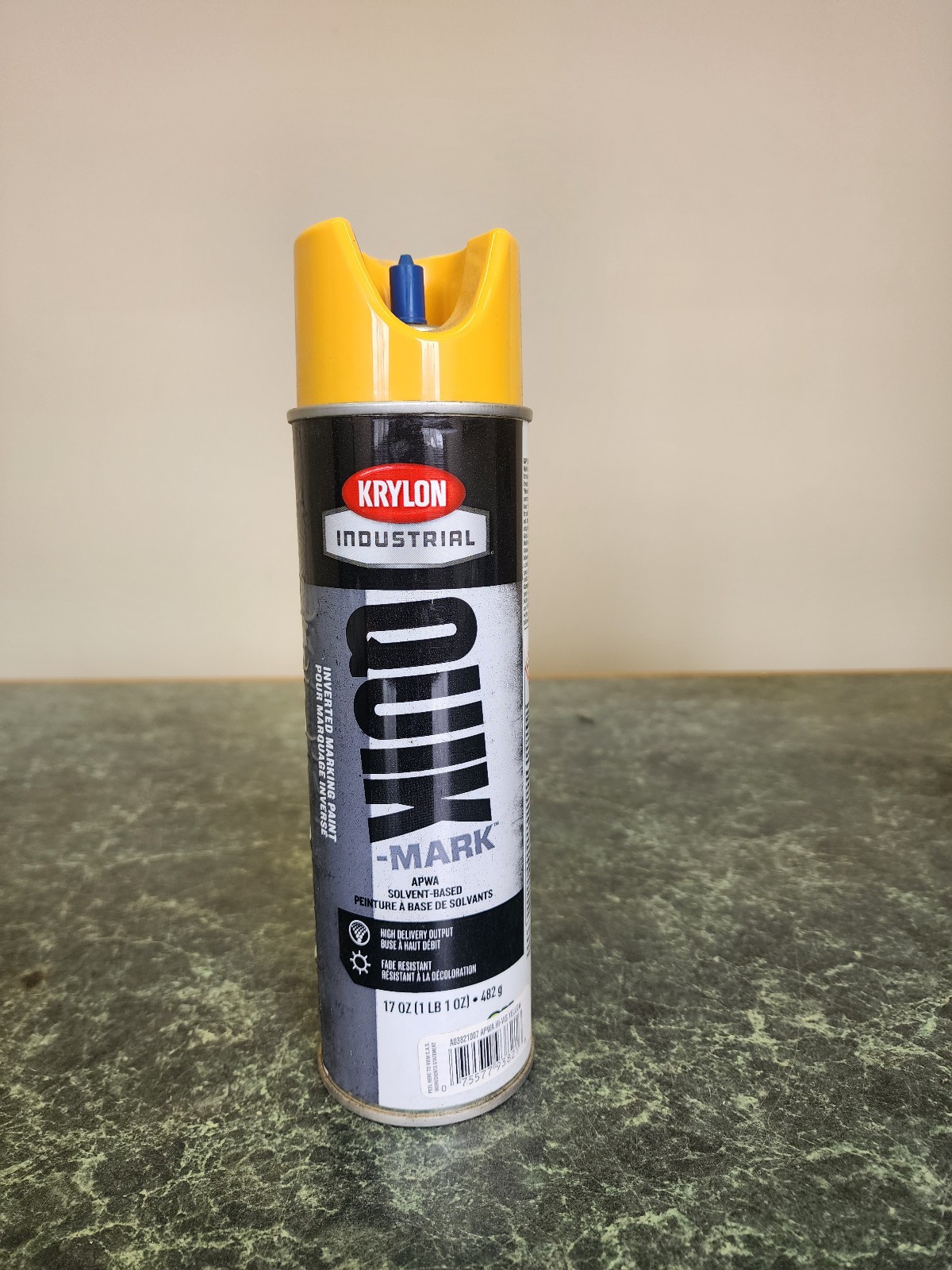 Krylon Industrial Quik-Mark Marking Paint APWA HI-VIS Yellow 11 Pack