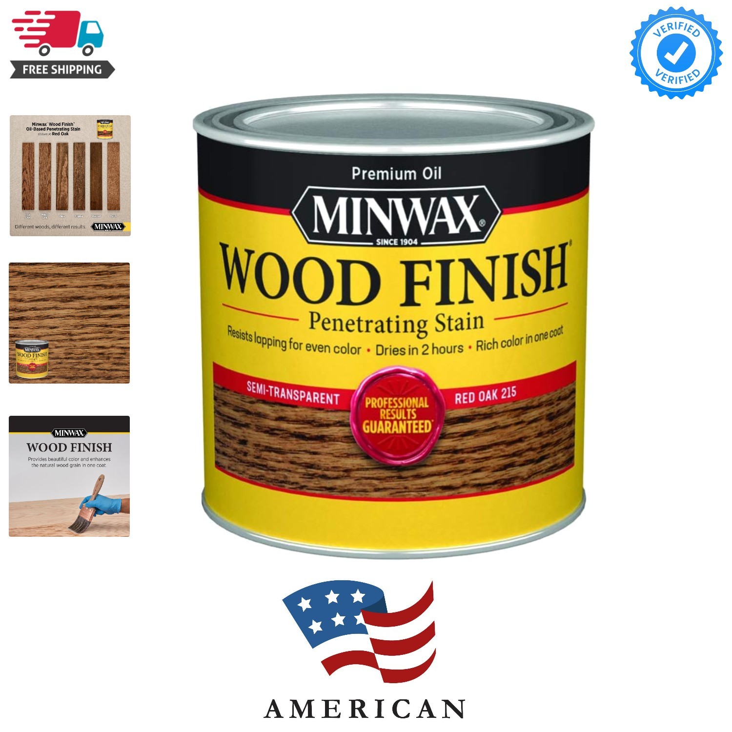 Wood Finish 221504444, Red Oak Stain, Half Pint