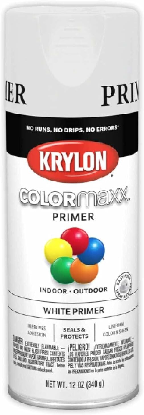 High-Performance 12 oz White Spray Primer – Quick Drying & Easy Application