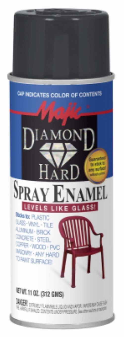 Majic 8-21509-8 Diamond Hard 11 oz Can of Gloss Gray Spray Enamel Paint
