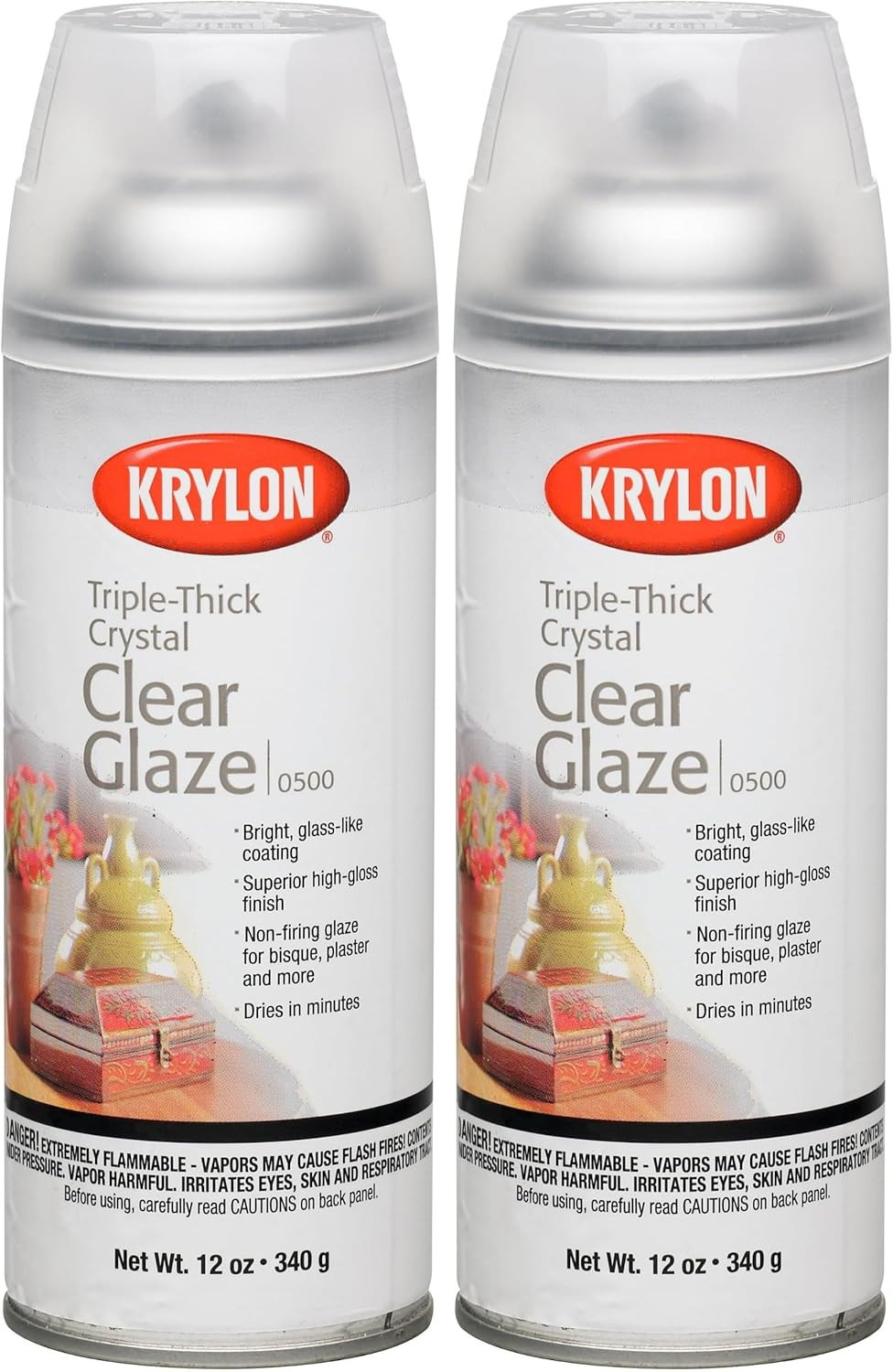 I00500A07 12-Ounce Triple Thick Clear Glaze Aerosol Spray,High-Gloss (Pack of 2)