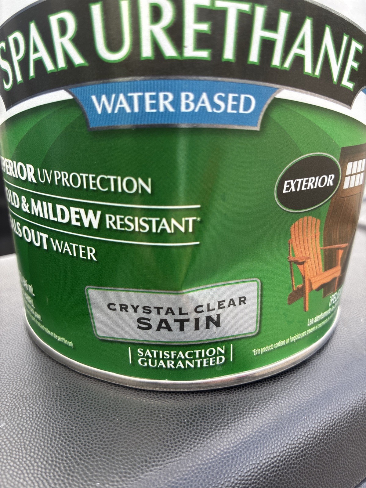 Varathane Satin Clear Water Based Exterior Spar Urethane, 1 Qt. 250241H