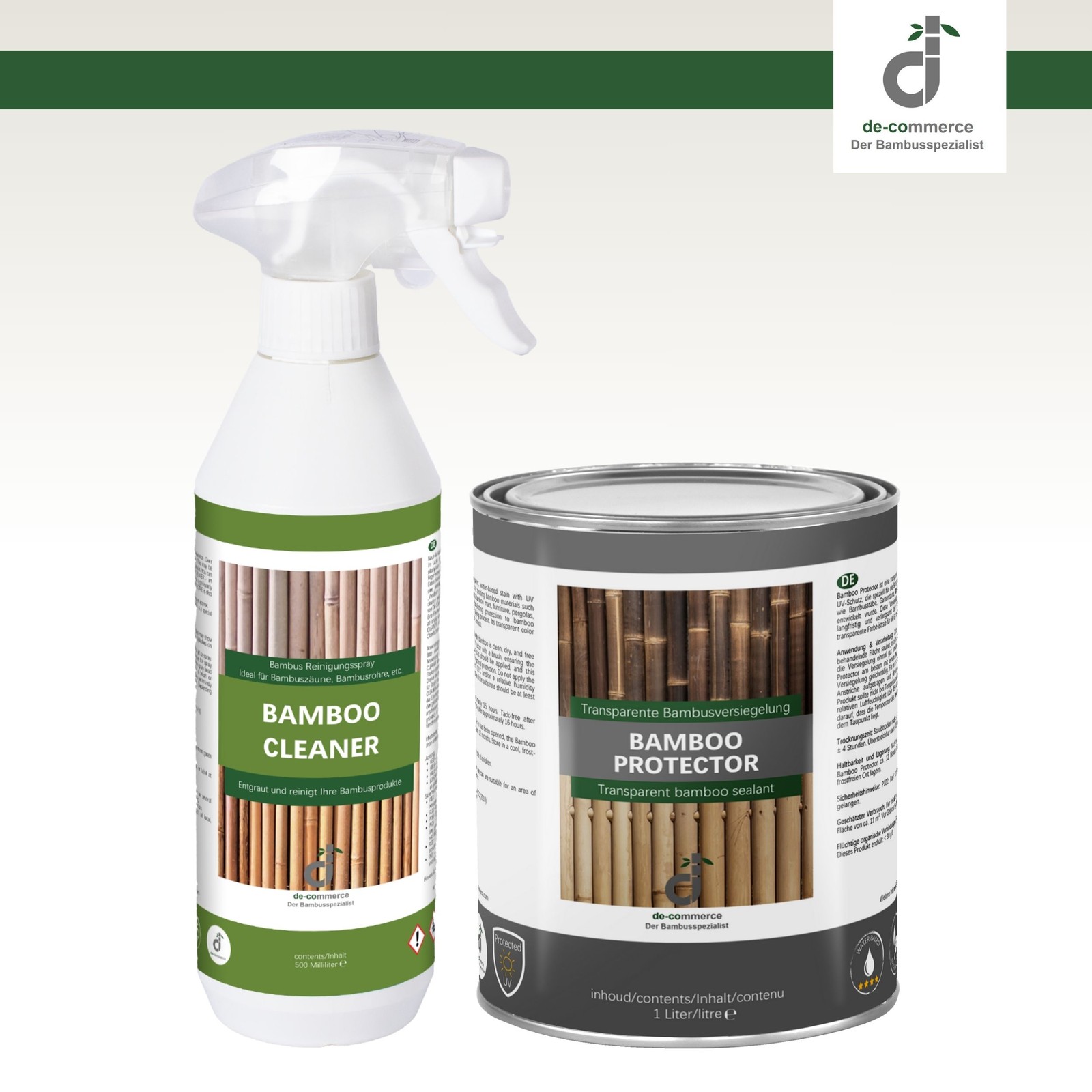 CLEANER+PROTECTOR Bamboo Fence Care Set
