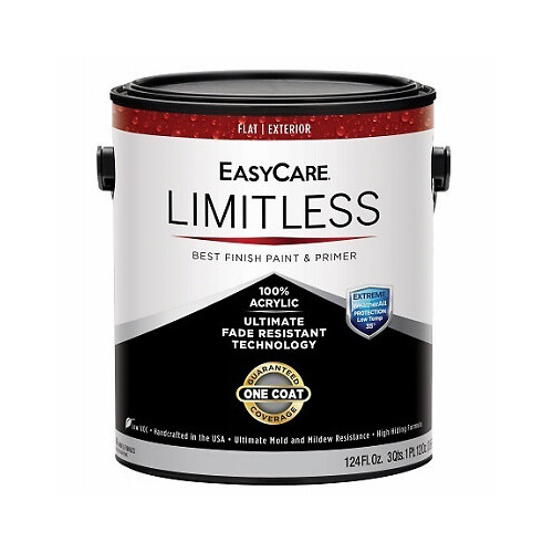EasyCare LLEF9-GL Limitless WeatherAll Exterior House Paint & Primer, White Flat