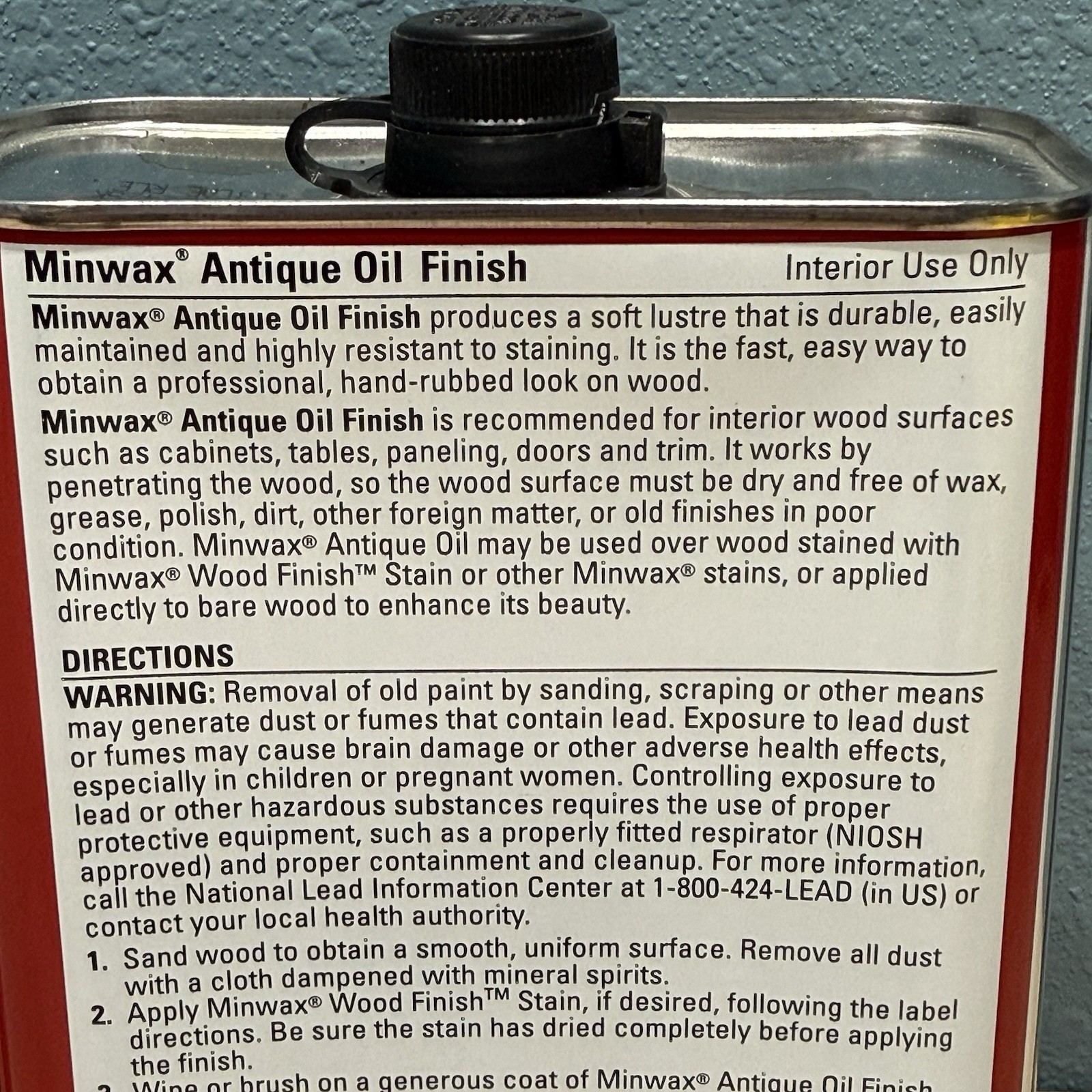LOT OF 2 Minwax Antique Oil Finish 1 Quart 32 ounce Hard Finish Soft Lustre NEW