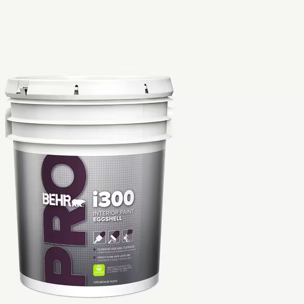 5 Gal. I300 White Eggshell Interior Paint