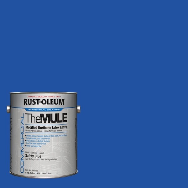 Rust-Oleum 393446 Epoxy Coating, Safety Blue, Gloss