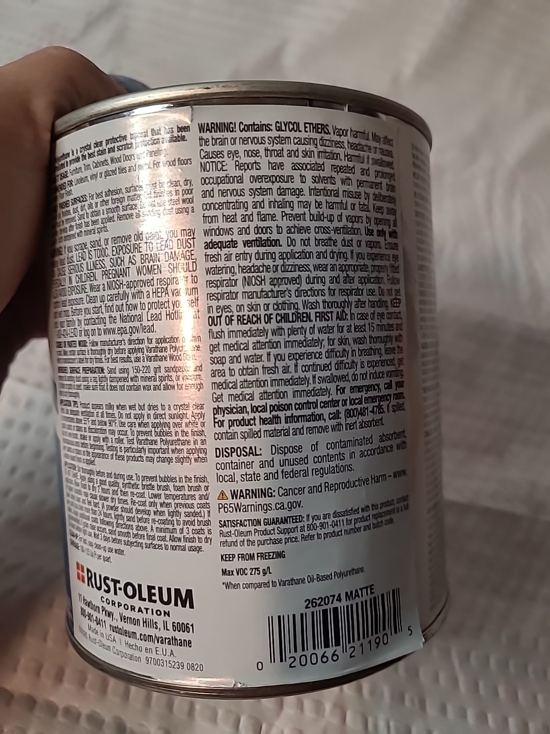 Varathane Ultimate Water Based Polyurethane Matte Varnish 32 Fl Oz