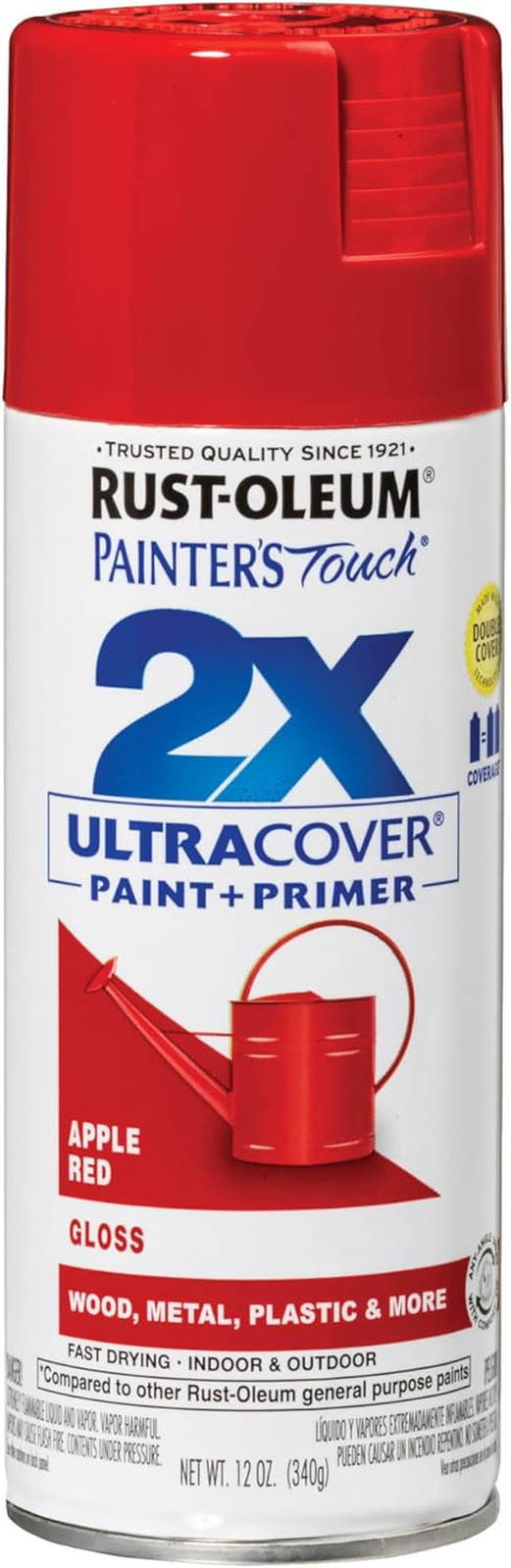 Pintura en Spray 2X Ultra Cover 12 oz, Rojo Brillante Apple, 334024