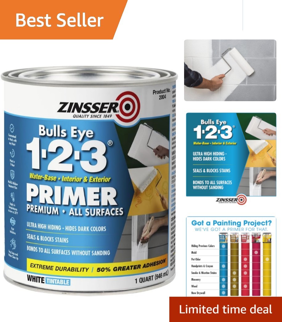High-Performance 1 Quart Bulls Eye Primer Sealer for Quick & Effective Coverage