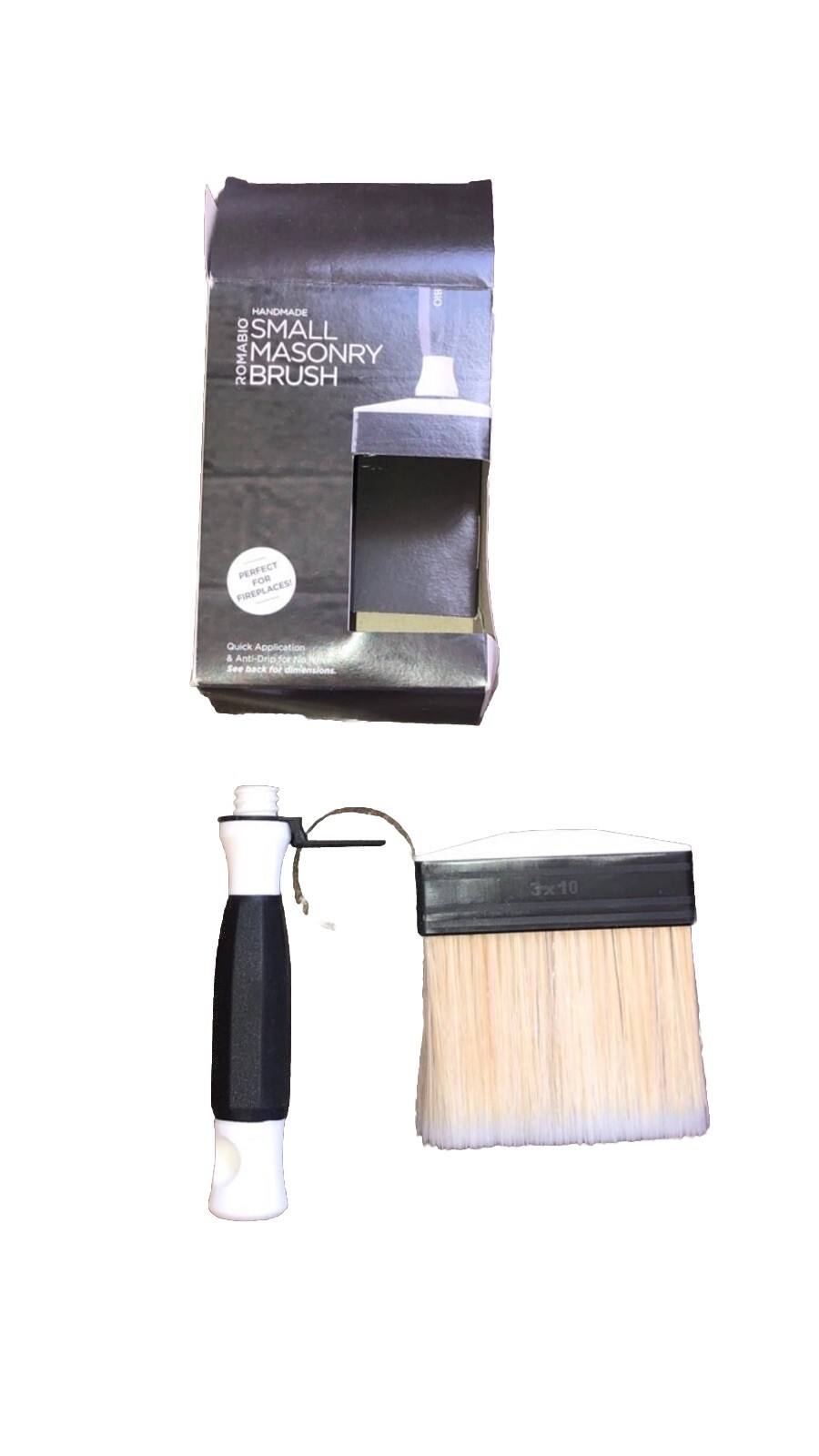 NIB Romabio Medium Masonry Brush For Mineral Paint / Limewash Paint Brush