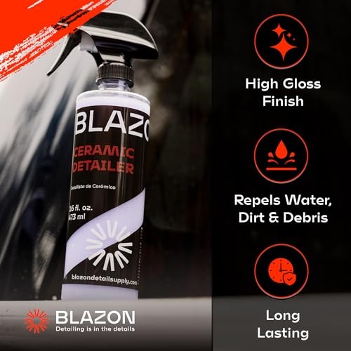 Ceramic Detailer Spray Coating- Hydrophobic Shine & Surface Protection-
