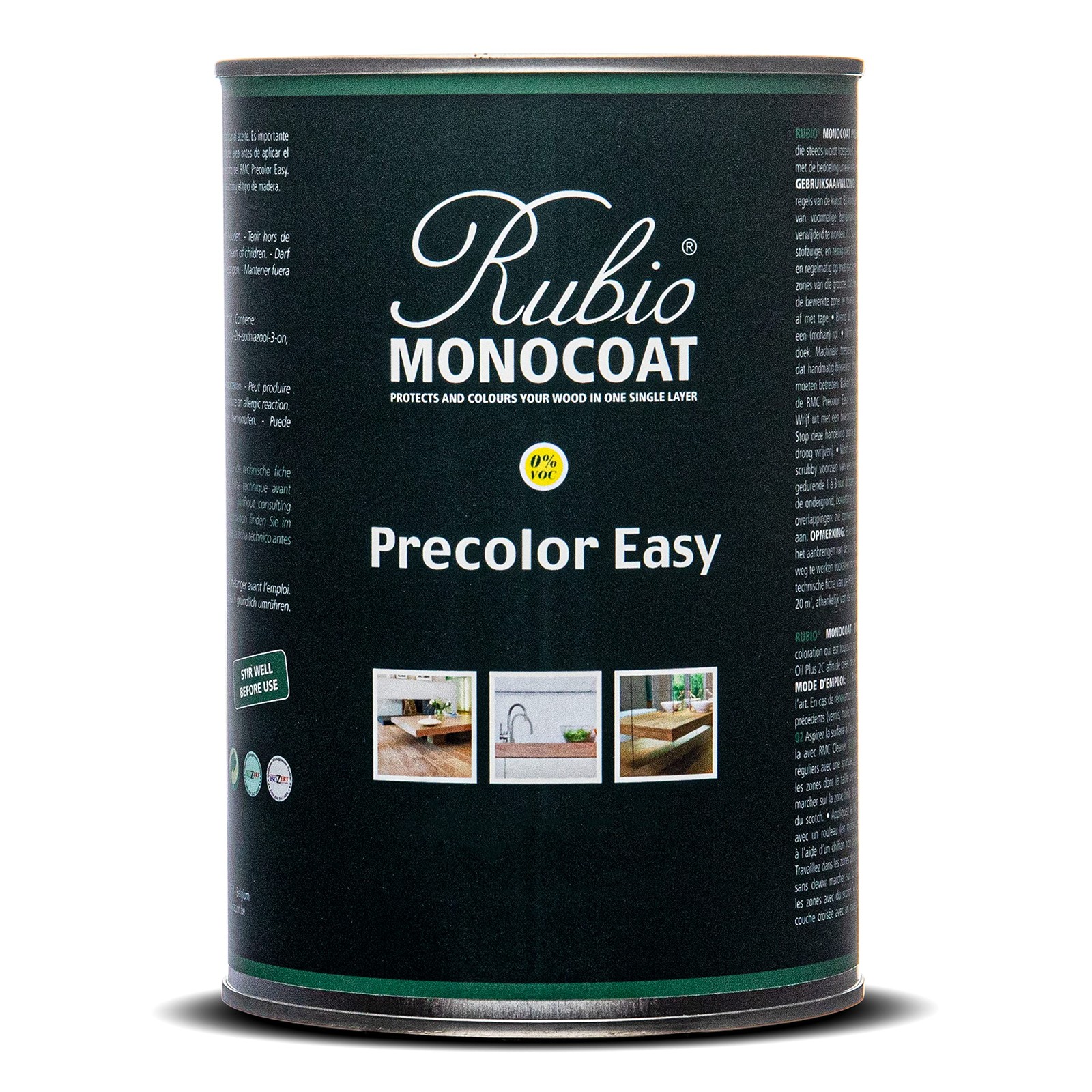 Water Based Household Stain 1.05 Quarts Intense Black Eco Friendly Wood Stain