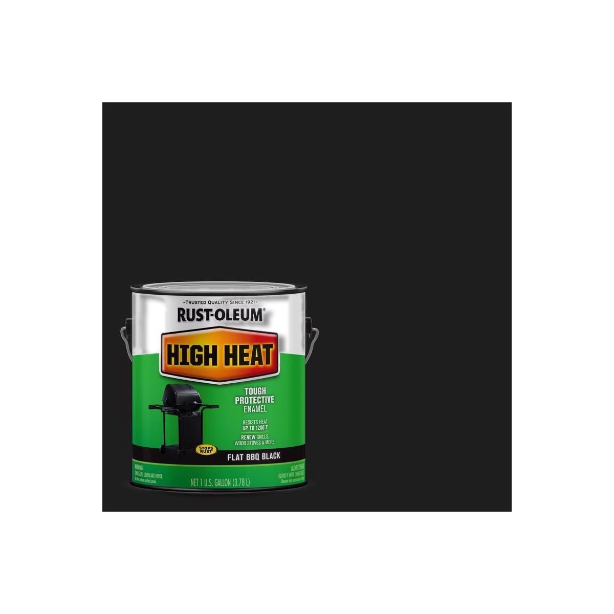 Rust-Oleum BBQ Black Oil-Based High Heat Enamel 1 gal 233967/ 2 PK
