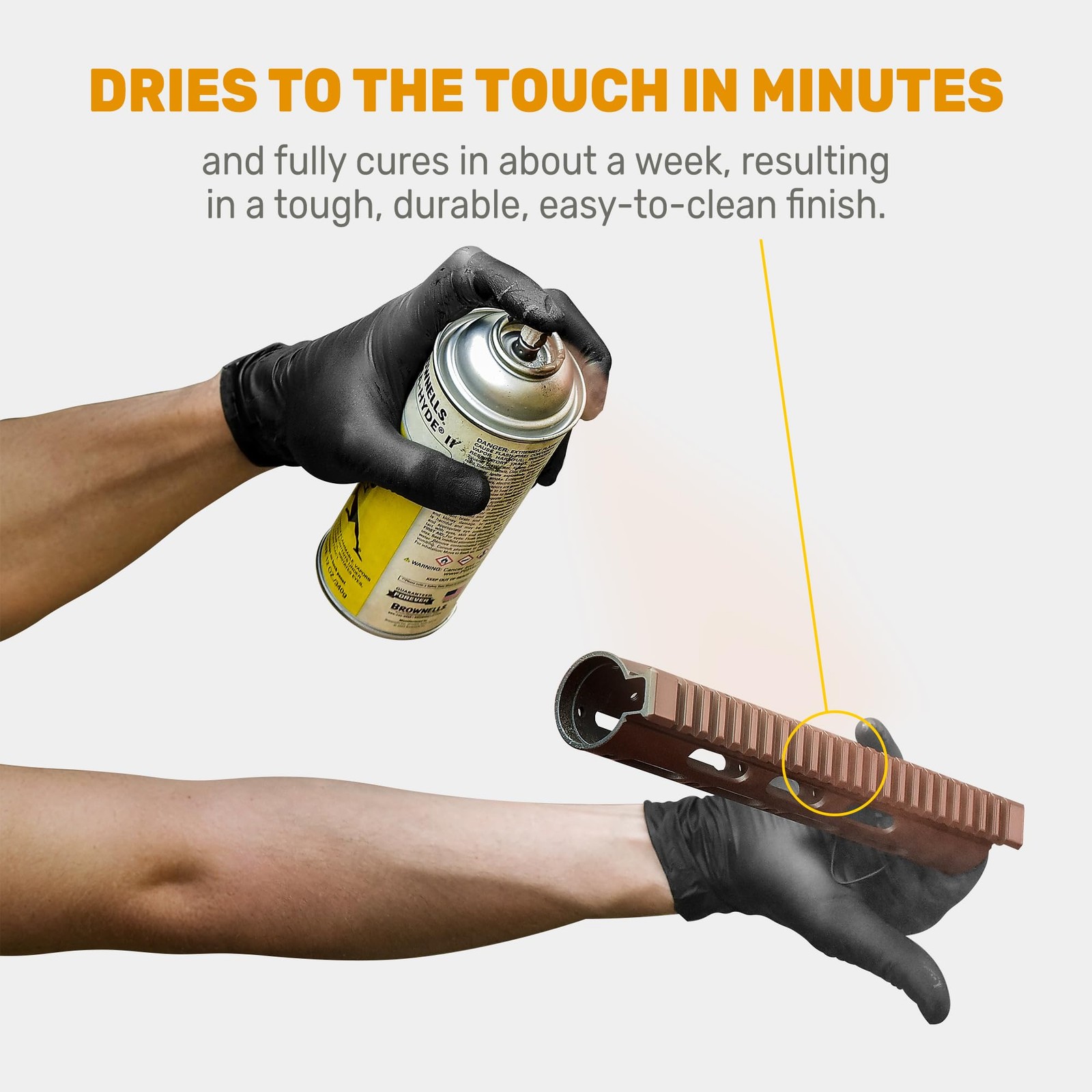 Aluma-Hyde 2 Epoxy Based Firearms Finish Aerosol Can Desert Tan
