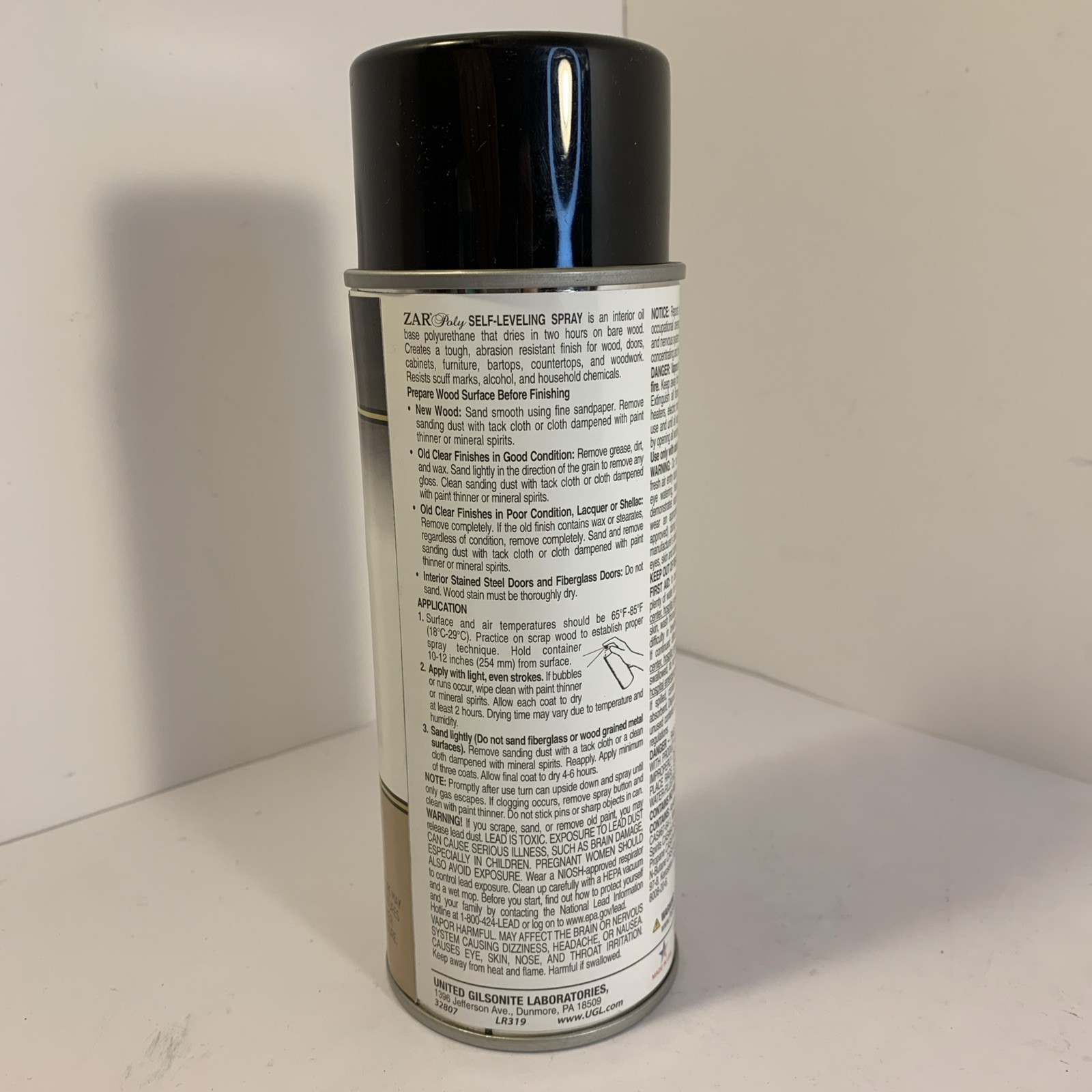 ZAR 32807 Clear Gloss Fast Drying Ultra Interior Polyurethane Spray 11 oz