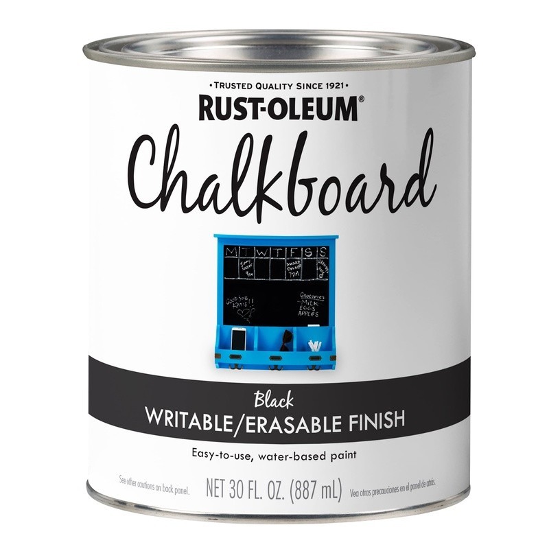 Chalkboard Paint Clear Topcoat Interior Low Odor Quick Dry Durable Finish Quart