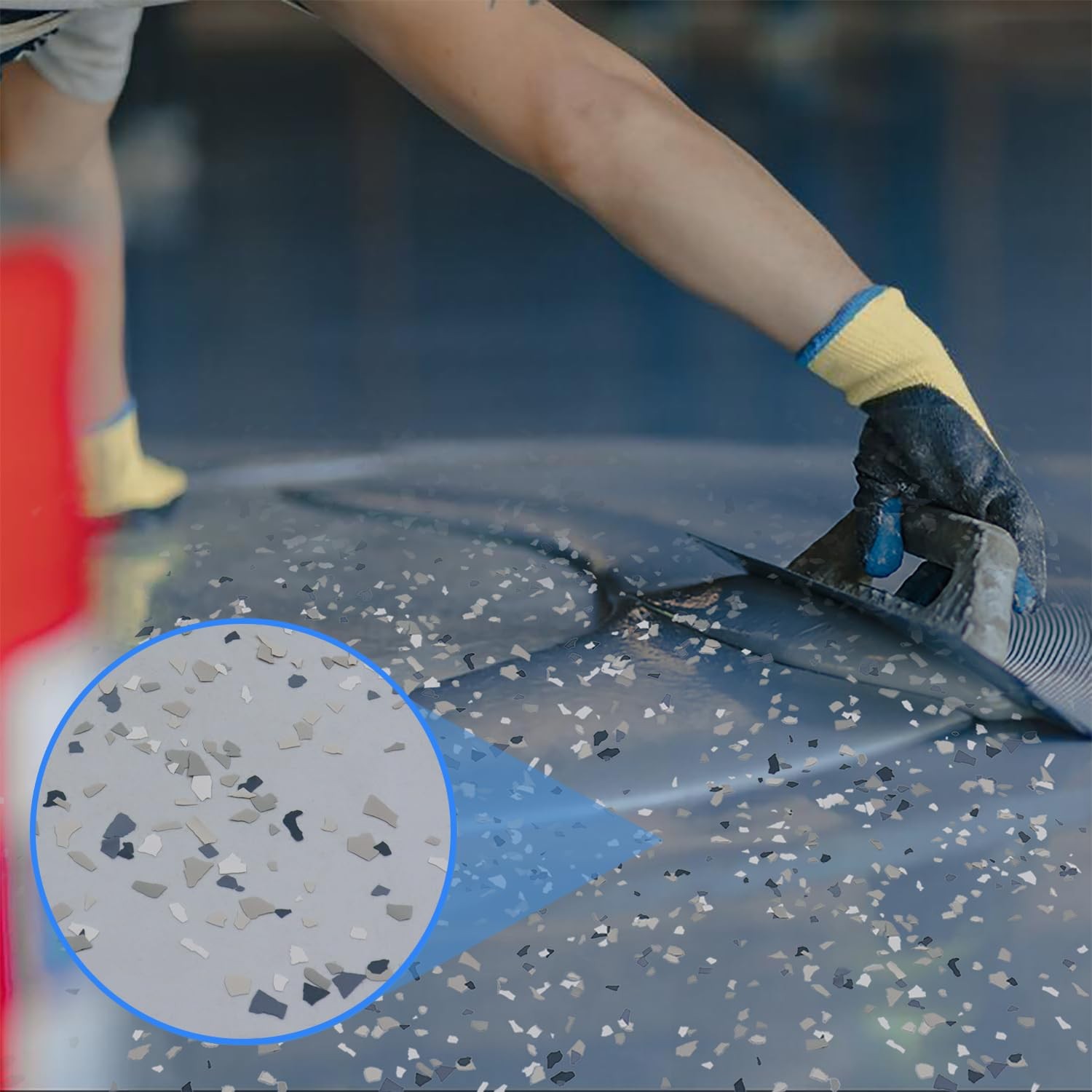 Decorative Epoxy Floor Flakes for Garage, Interior & Exterior House Coating