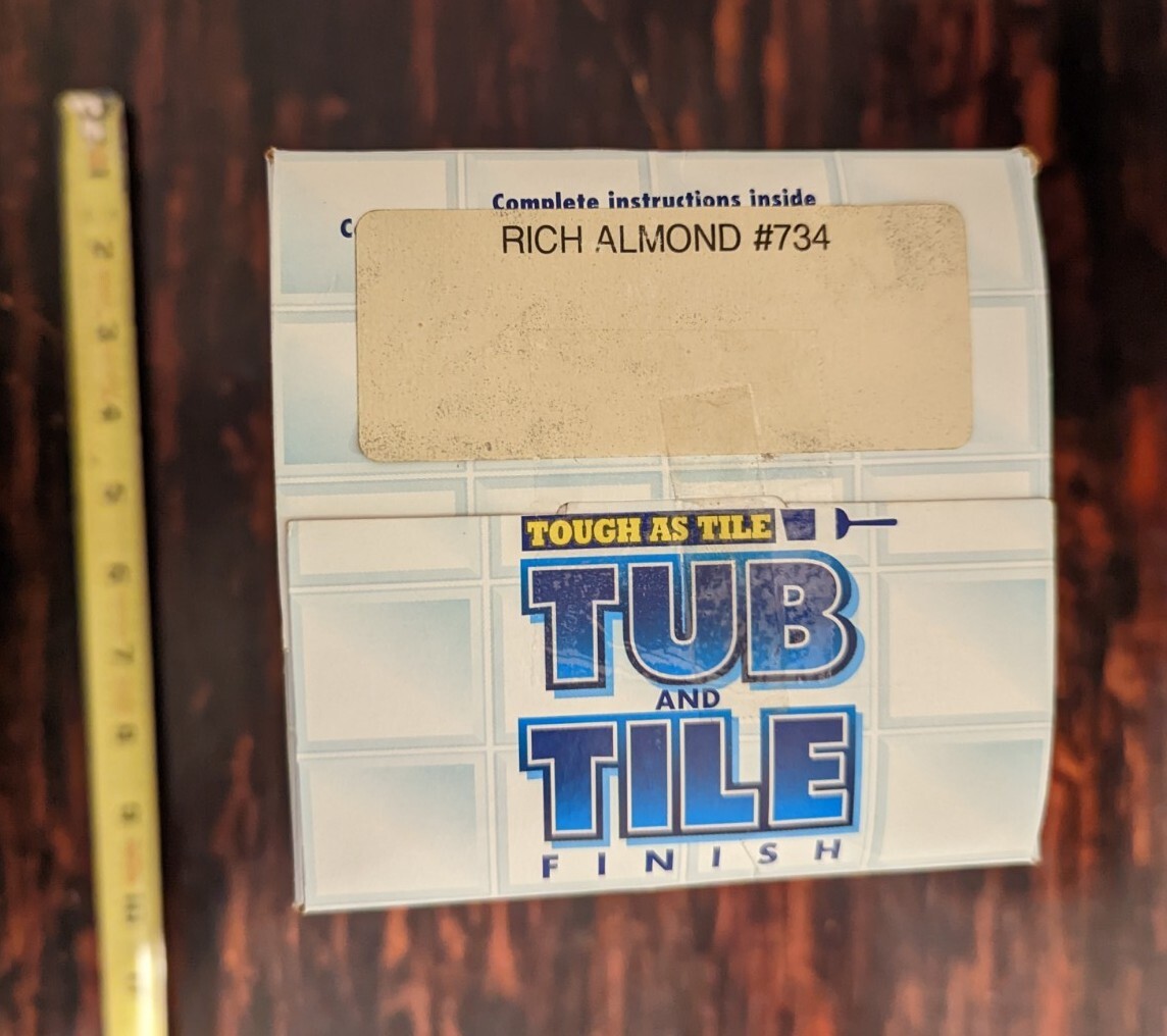 NOS OEM 32 oz Tough As Tile Sink Tile Fiberglass Metal Formica Refinishing Kit