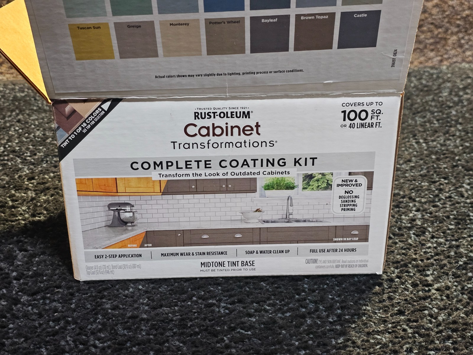 Rust-Oleum 374679 Cabinet Transformations System Coating Midtone Tint Base