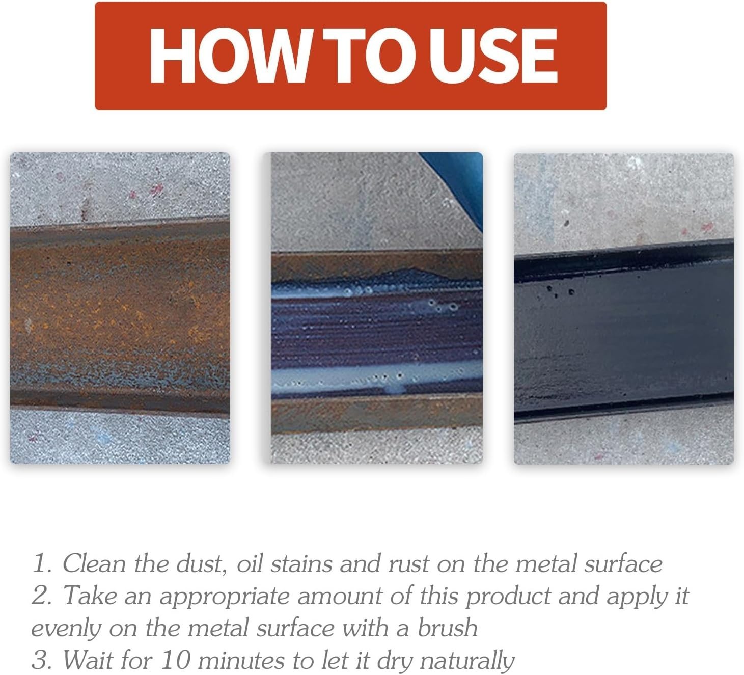 Transform Rusted Metal: Multi-Functional 300g Water-Based Rust Conversion Agent
