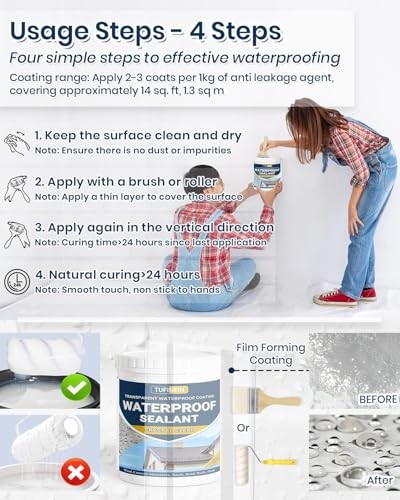Transparent Waterproof Coating, 35oz Invisible Waterproof Agent Indoor & 35 Oz