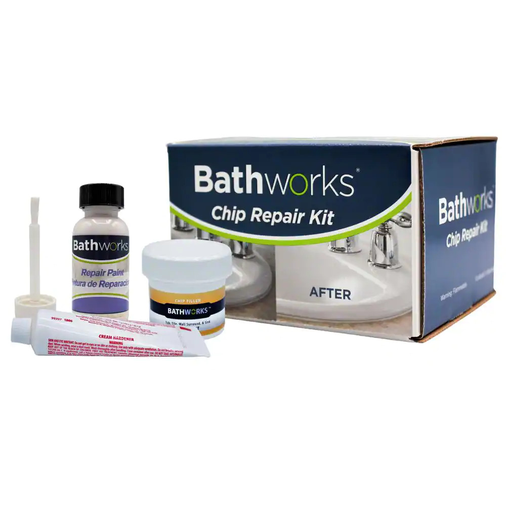 4 Oz. Tub and Tile Chip Repair Kit in White Formulated for High Water Areas