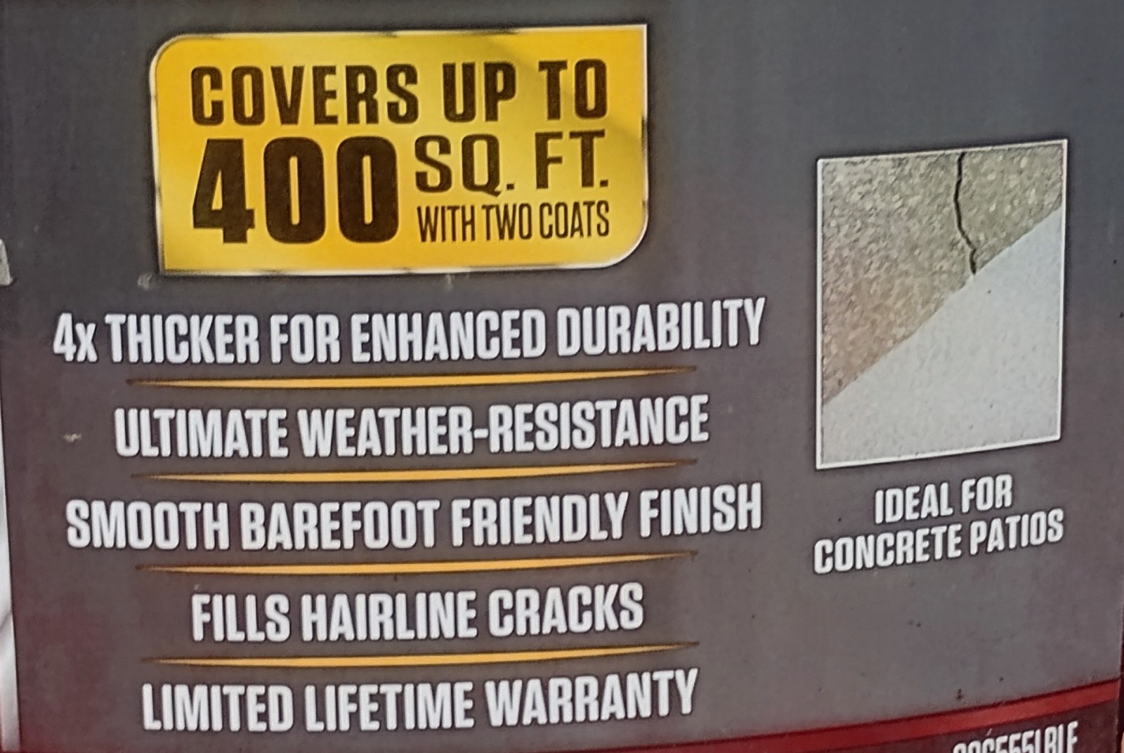 Rust-Oleum RockSolid 4X Deck Coat Solid Tintable Tint Base Deck Resurfacer 5 gal