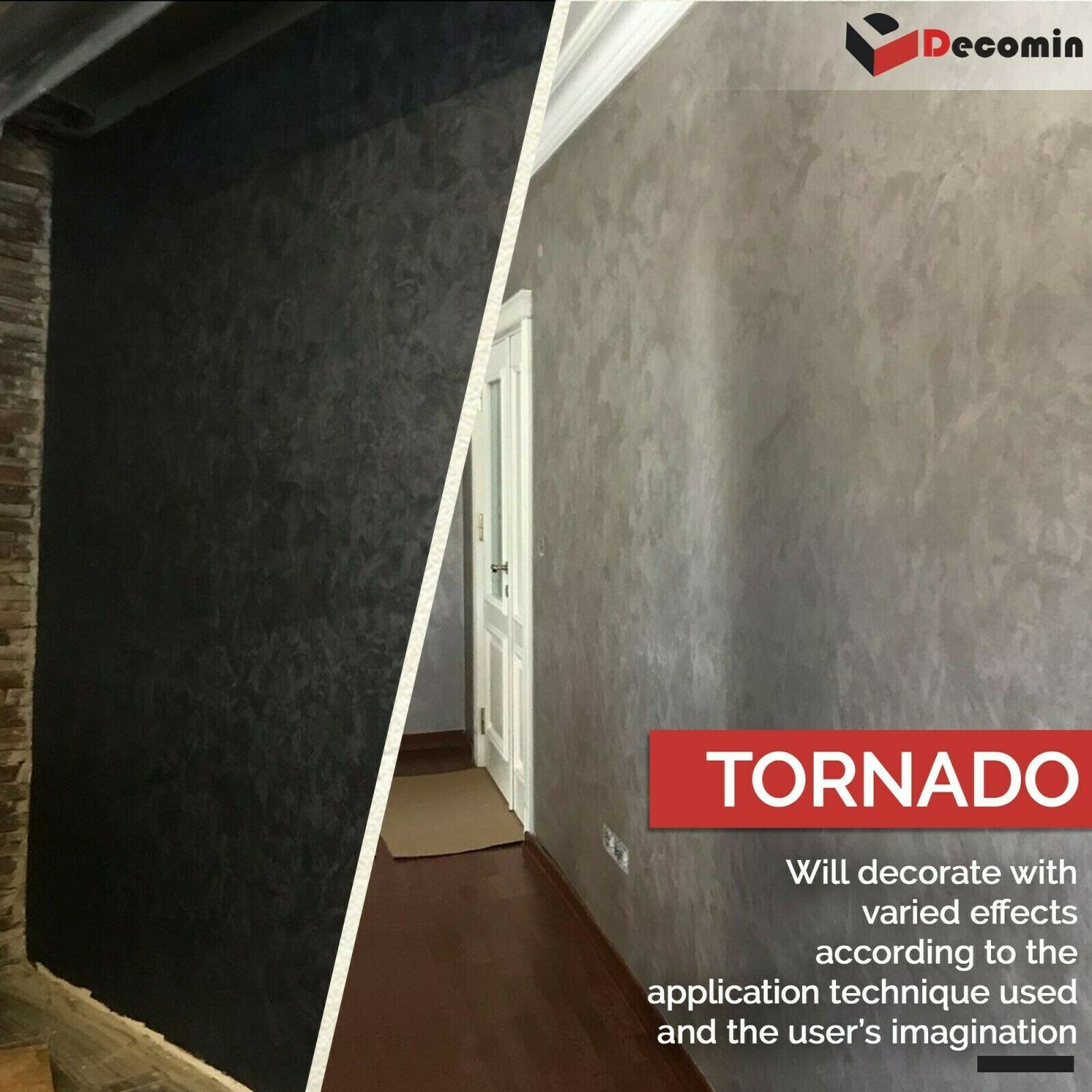 TORNADO – Velvet Effect, Rich in Shade Decorative Paint for Interior 2.5 KG