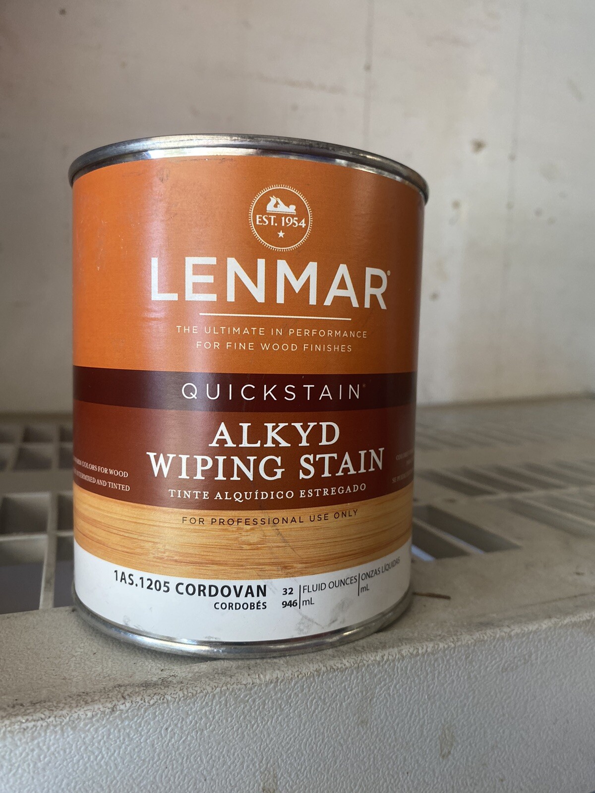 Lenmar quick stain Alkyd Wiping Stain 1205 Cordovan 1 Quart