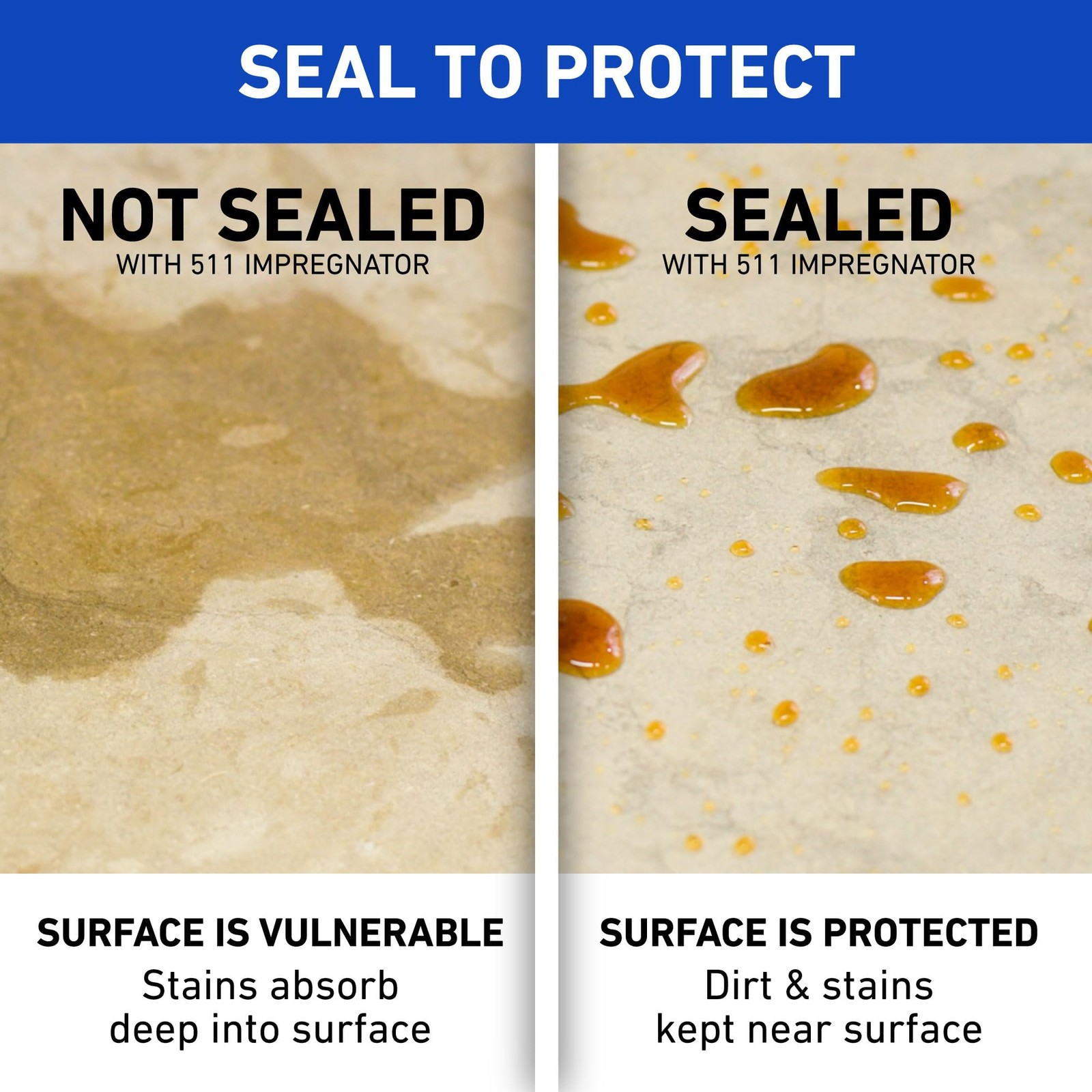 511 Impregnator Advanced Penetrating Sealer for Countertops, Stone, Tile & Gr…
