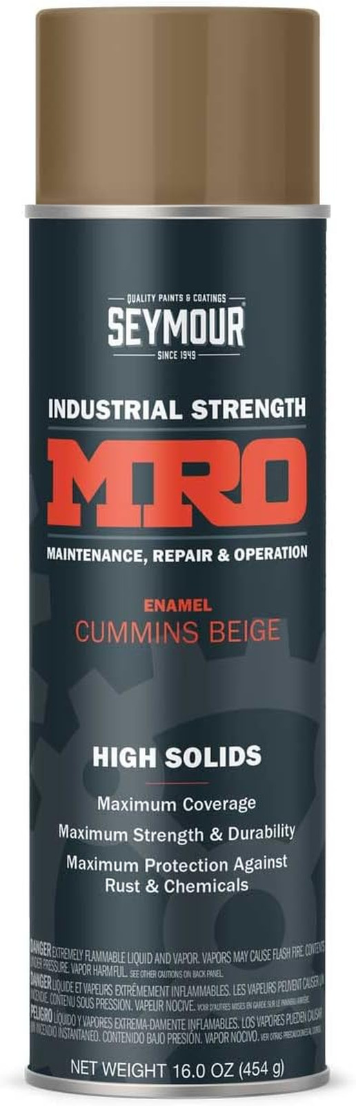 620-1447 Industrial MRO High Solids Spray Paint, Cummins Beige, 16 Fl Oz (Pack o