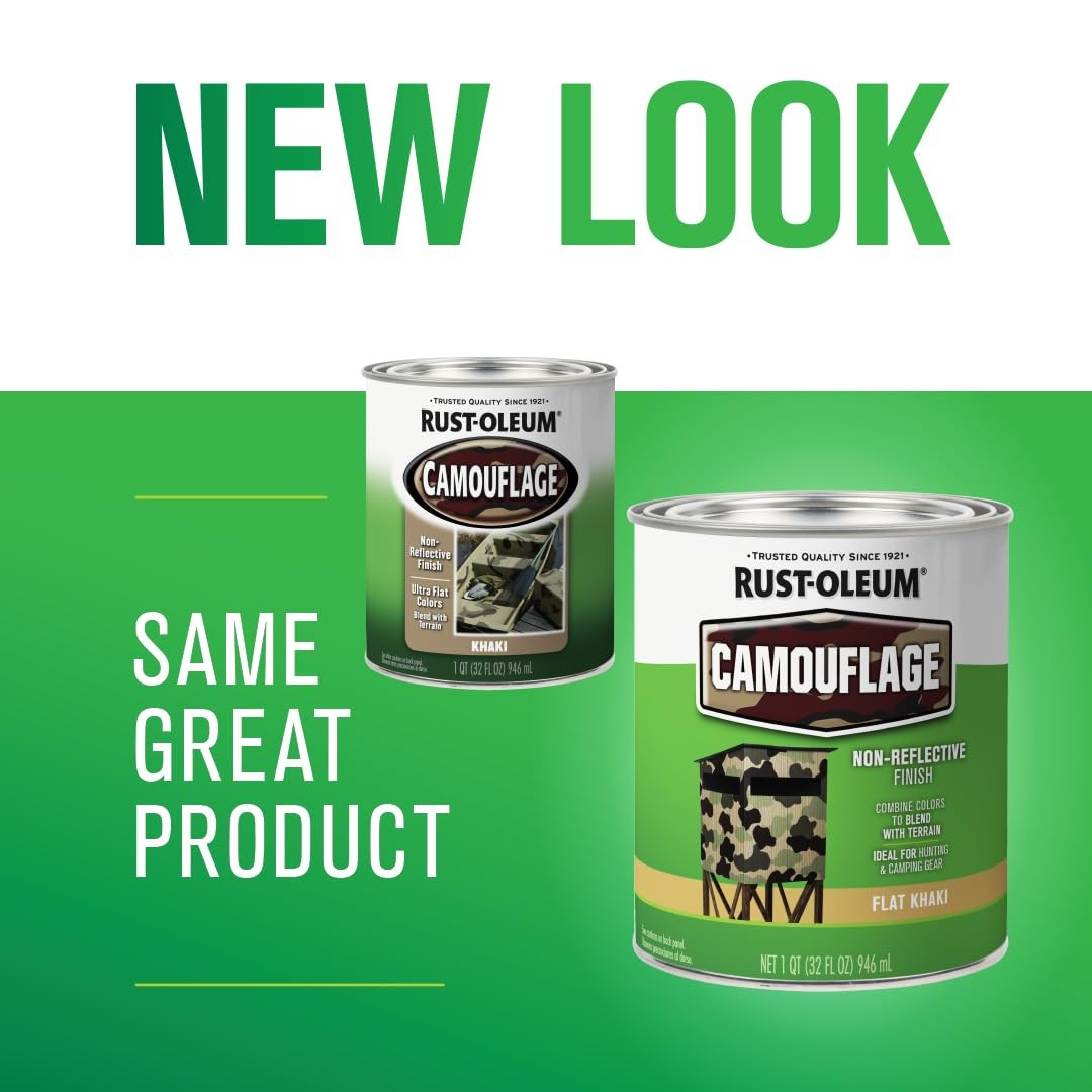 Rust-Oleum 379562 Specialty Camouflage 32 Fl Oz (Pack of 1), Flat Khaki