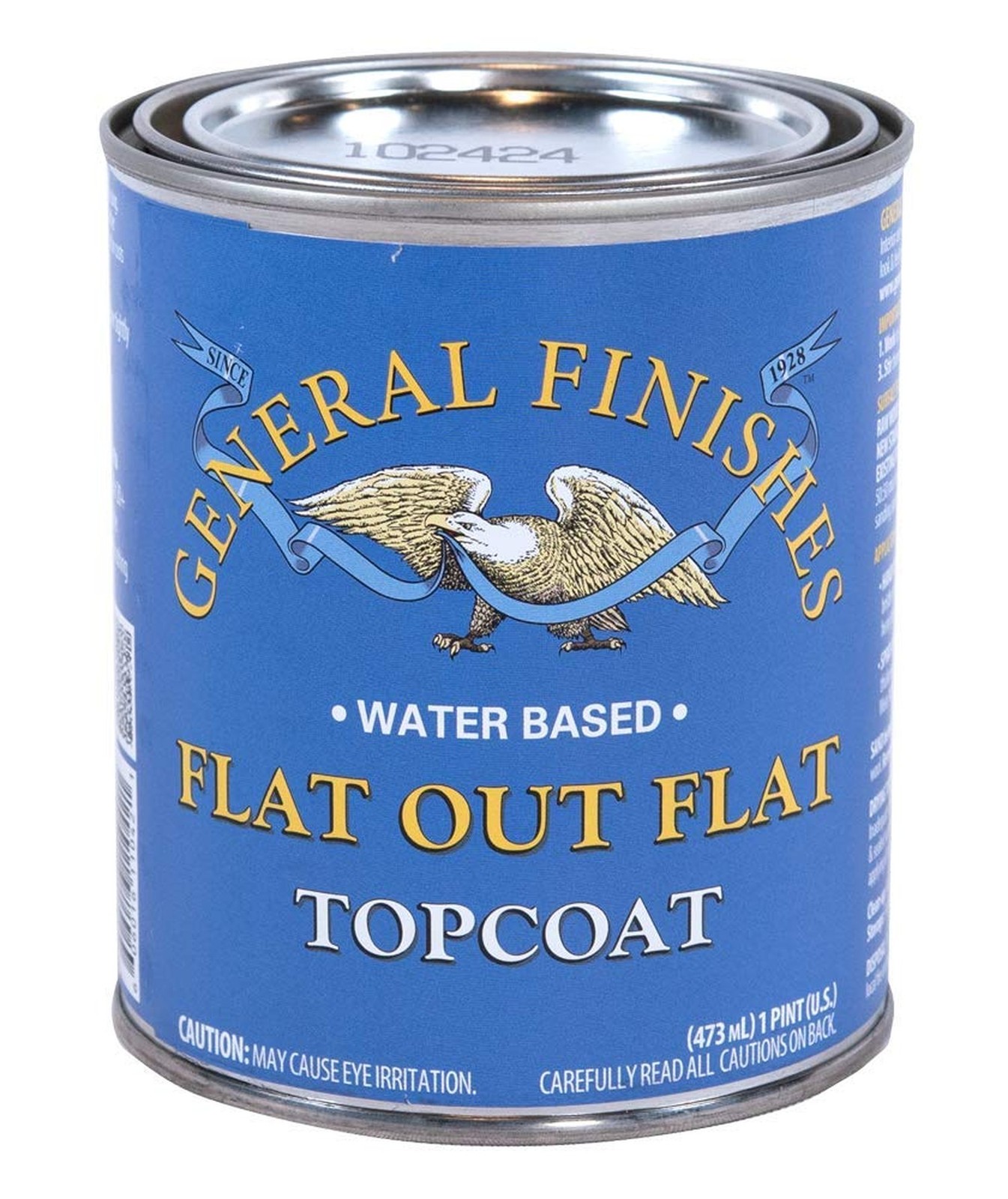 General Finishes Flat Out Flat Topcoat, Pint 1 Pint