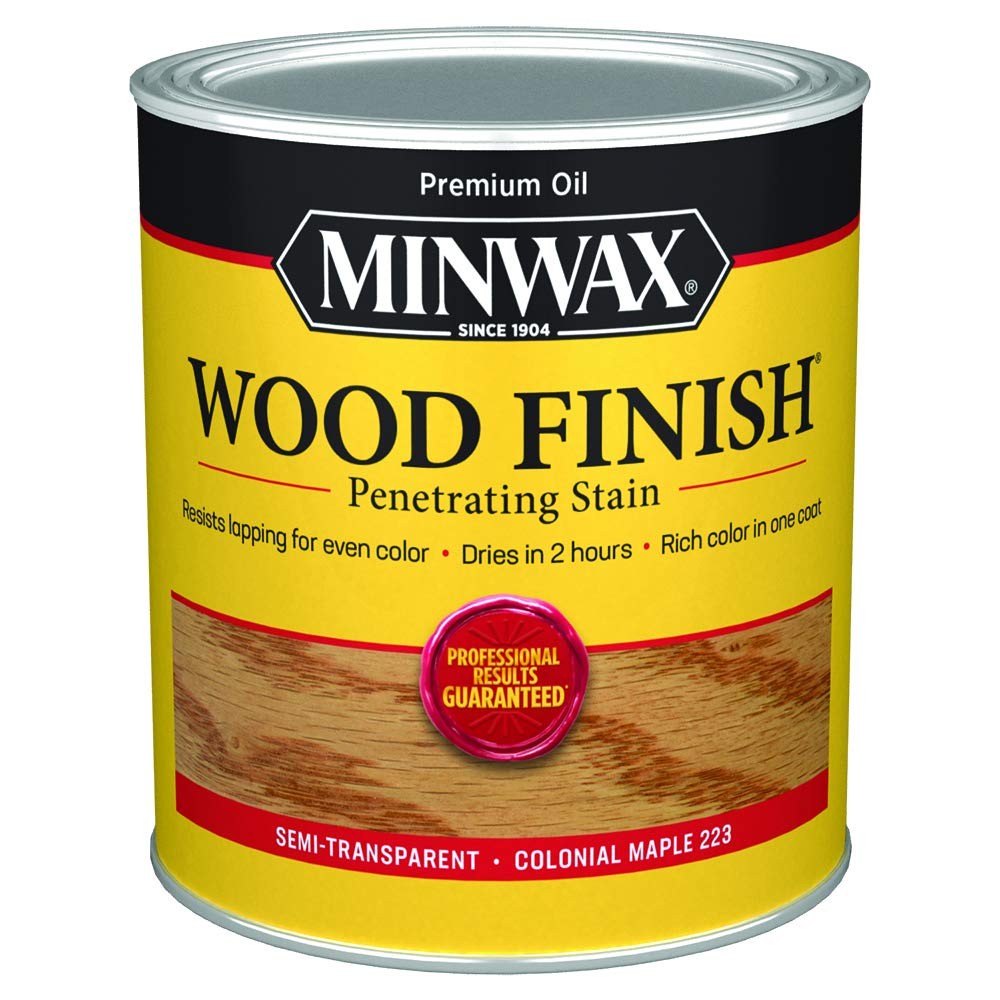 Minwax Colonial Maple Wood Stain Quick Drying Oil Based Interior Finish 1 Quart