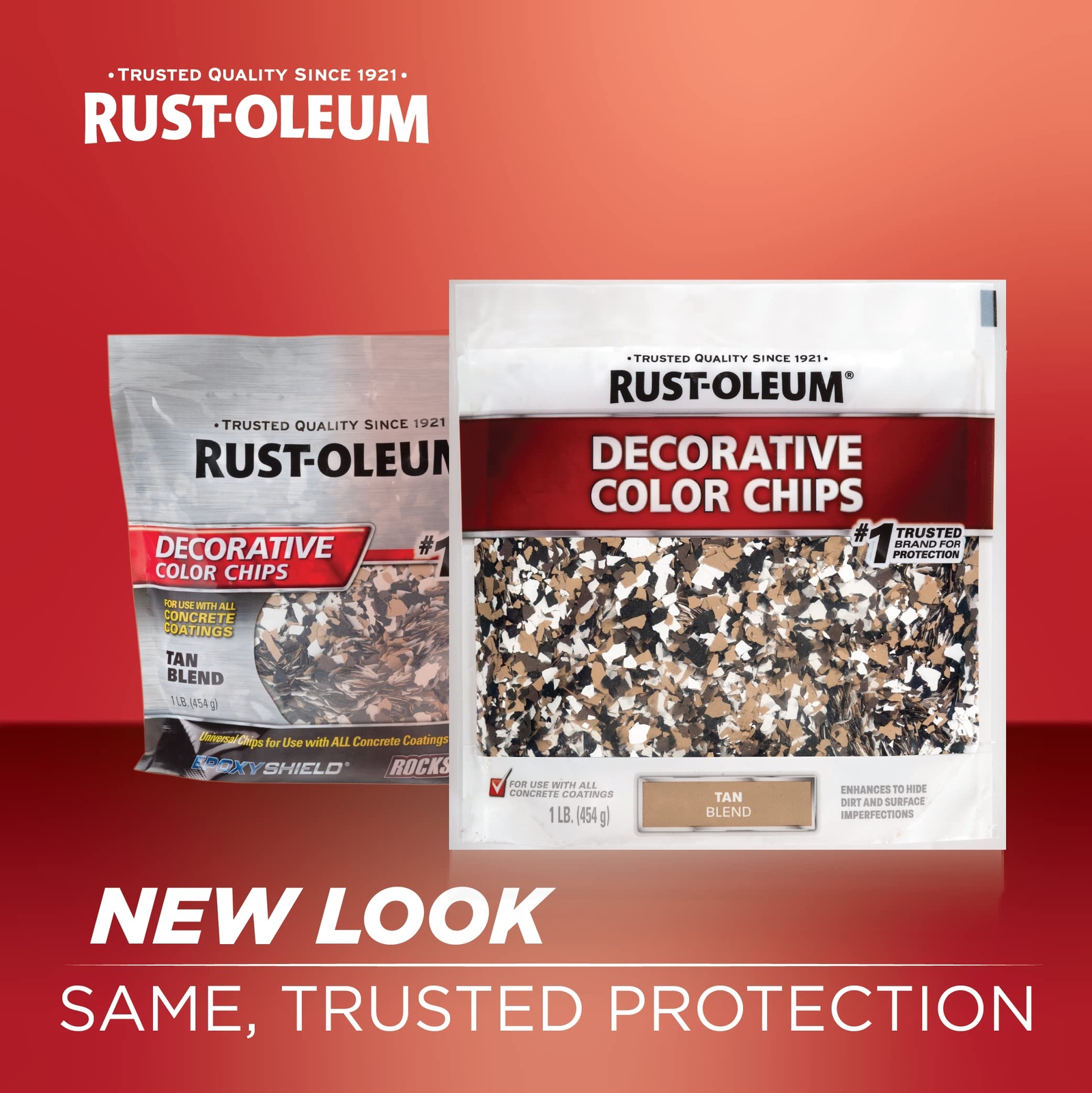Rust Oleum 16 Ounce Tan Blend Decorative Color Chips for Concrete Coatings