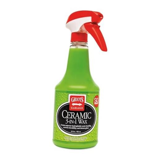 Griot’s Garage Ceramic 3-in-1 Wax, SiO2 Spray for Cars, Trucks, and RV’s, 22oz