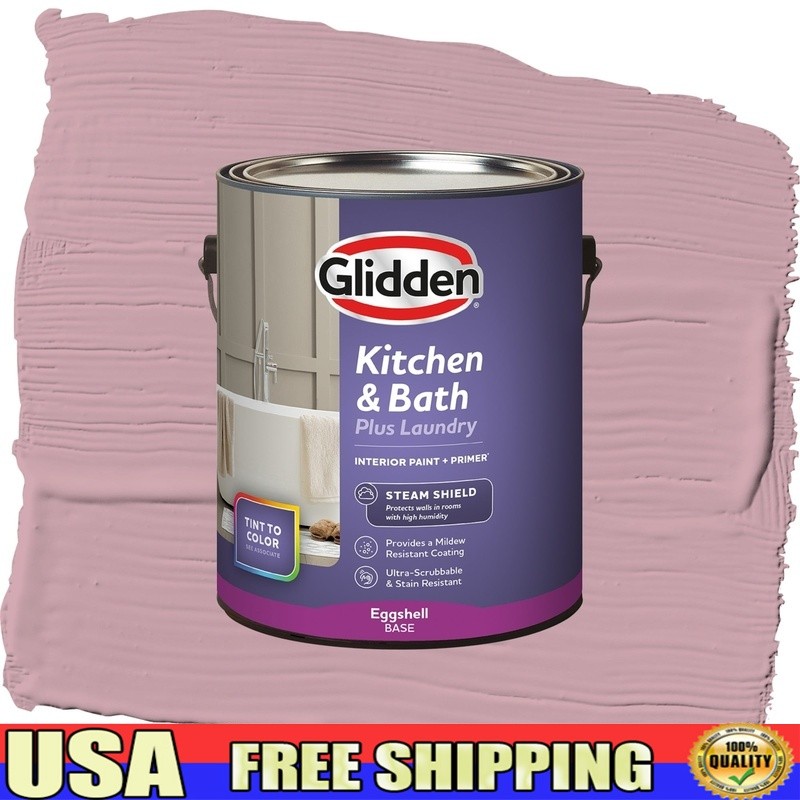 Acrylic Interior Paint Low VOC Mildew Resistant Quick Dry Multi Surface 400sqft